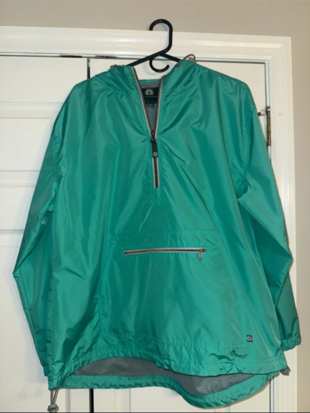 Lauren James Teal Pullover Windbreaker